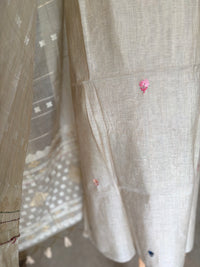 Ivory Linen-3 Piece Suit Set