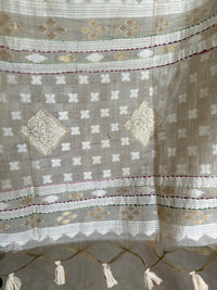 Ivory Linen-3 Piece Suit Set