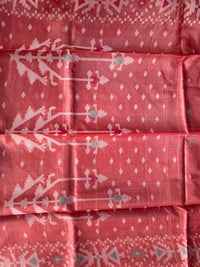 KESARI - Orange tussar saree comes with blouse piece
