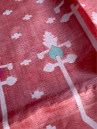 KESARI - Orange tussar saree comes with blouse piece