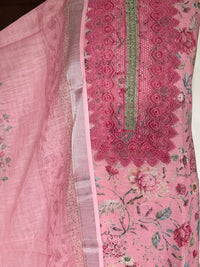 Pink Floral Lace-3 Piece Suit Set