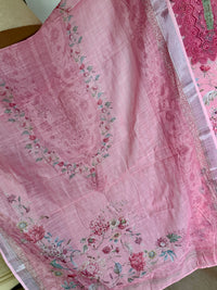Pink Floral Lace-3 Piece Suit Set