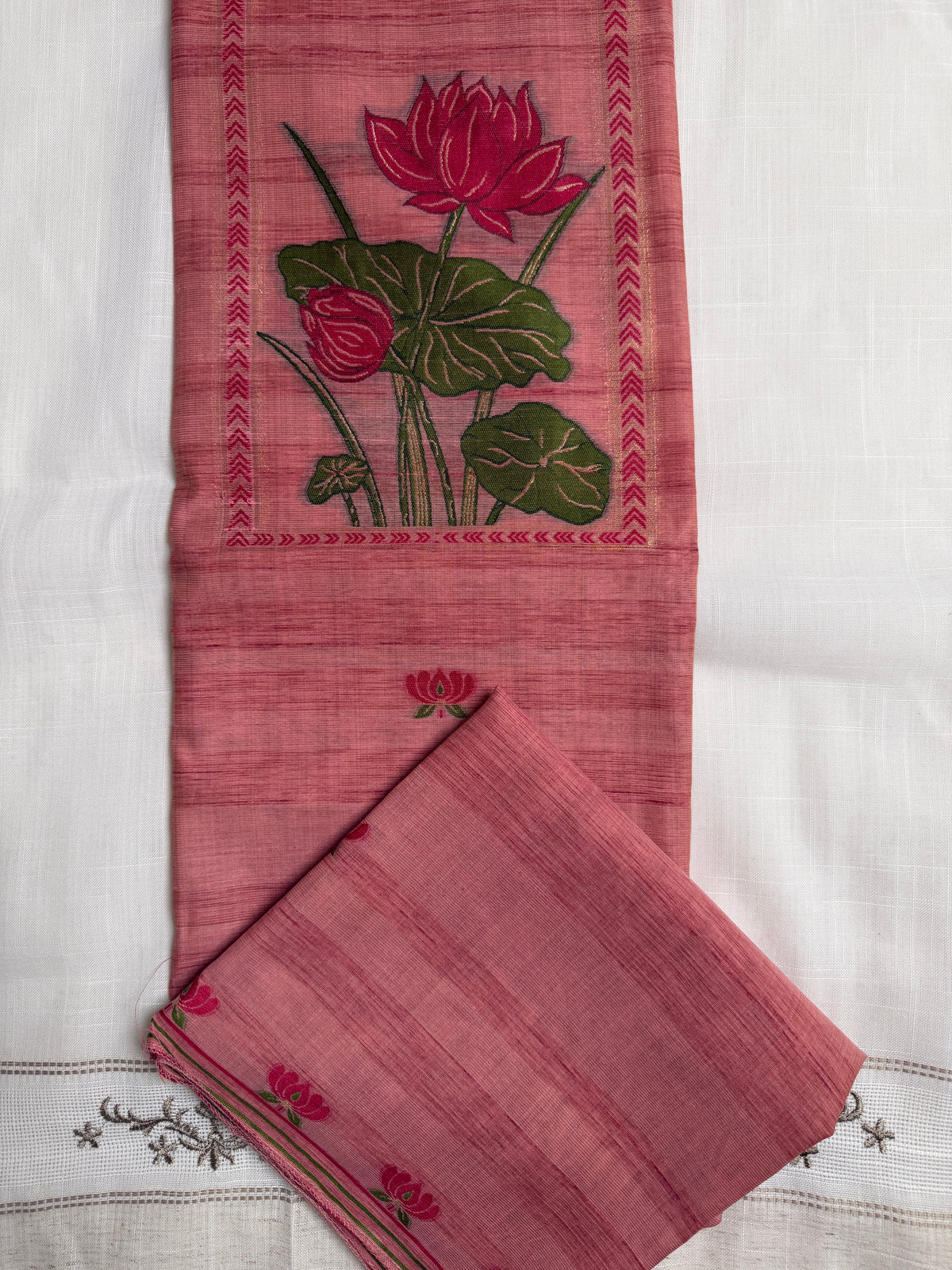 Pink Lotus-3 Piece Suit Set
