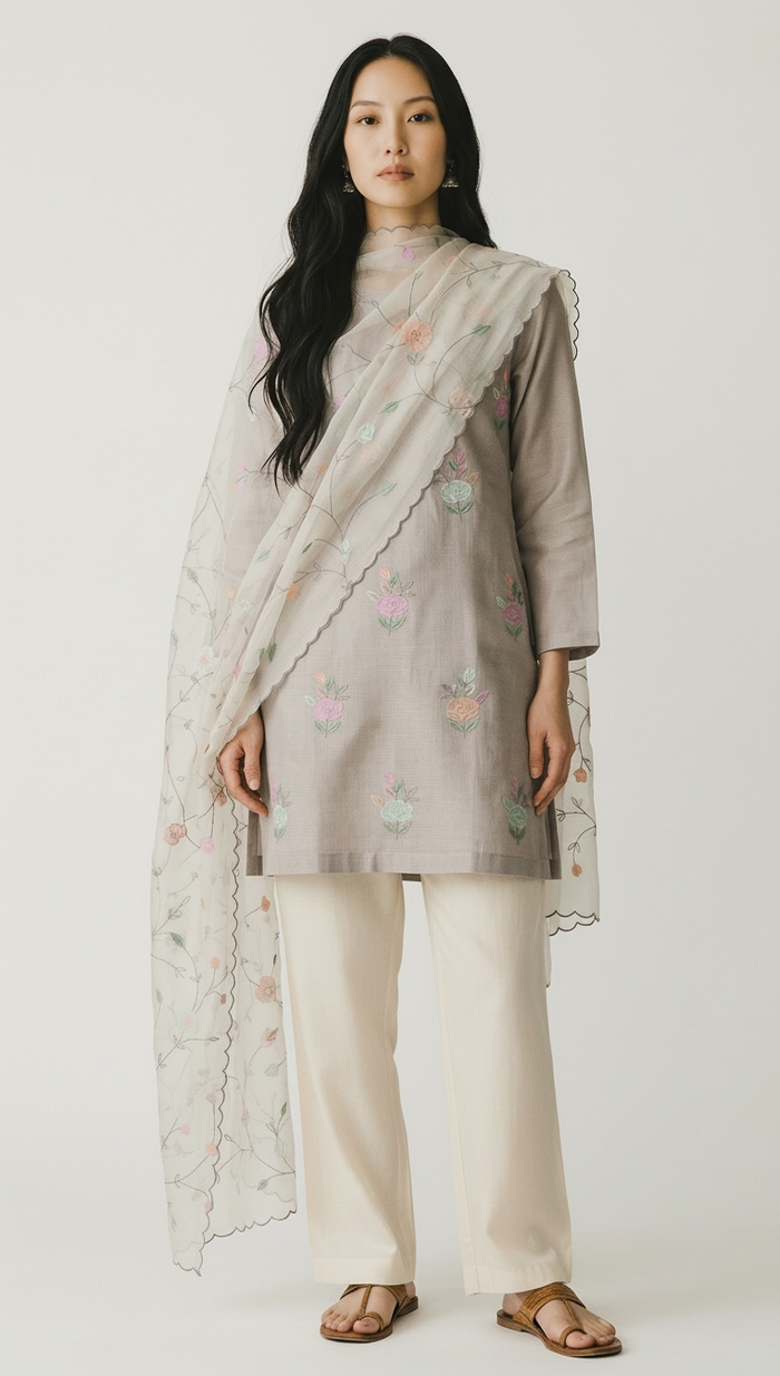 Petal Wisper-3 Piece Suit Set